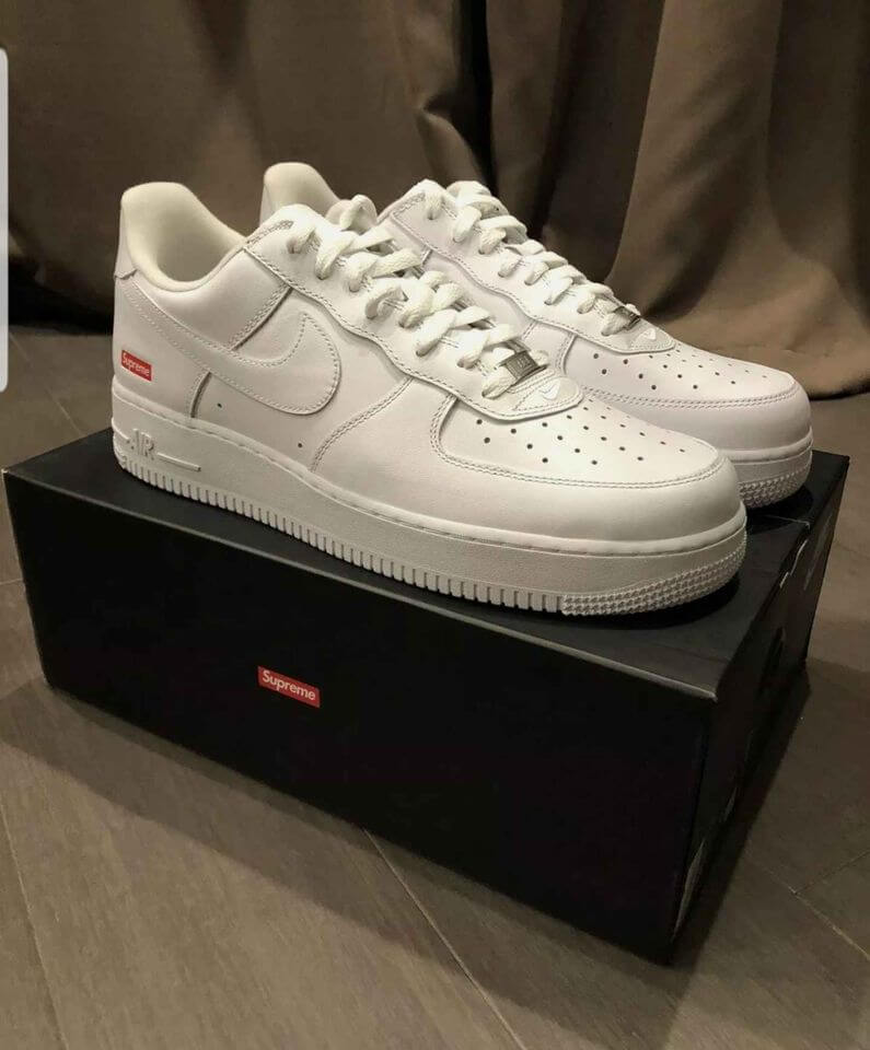 Supreme Nike Air Force 1 Collab New Size 11 White 100% AUTHENTIC