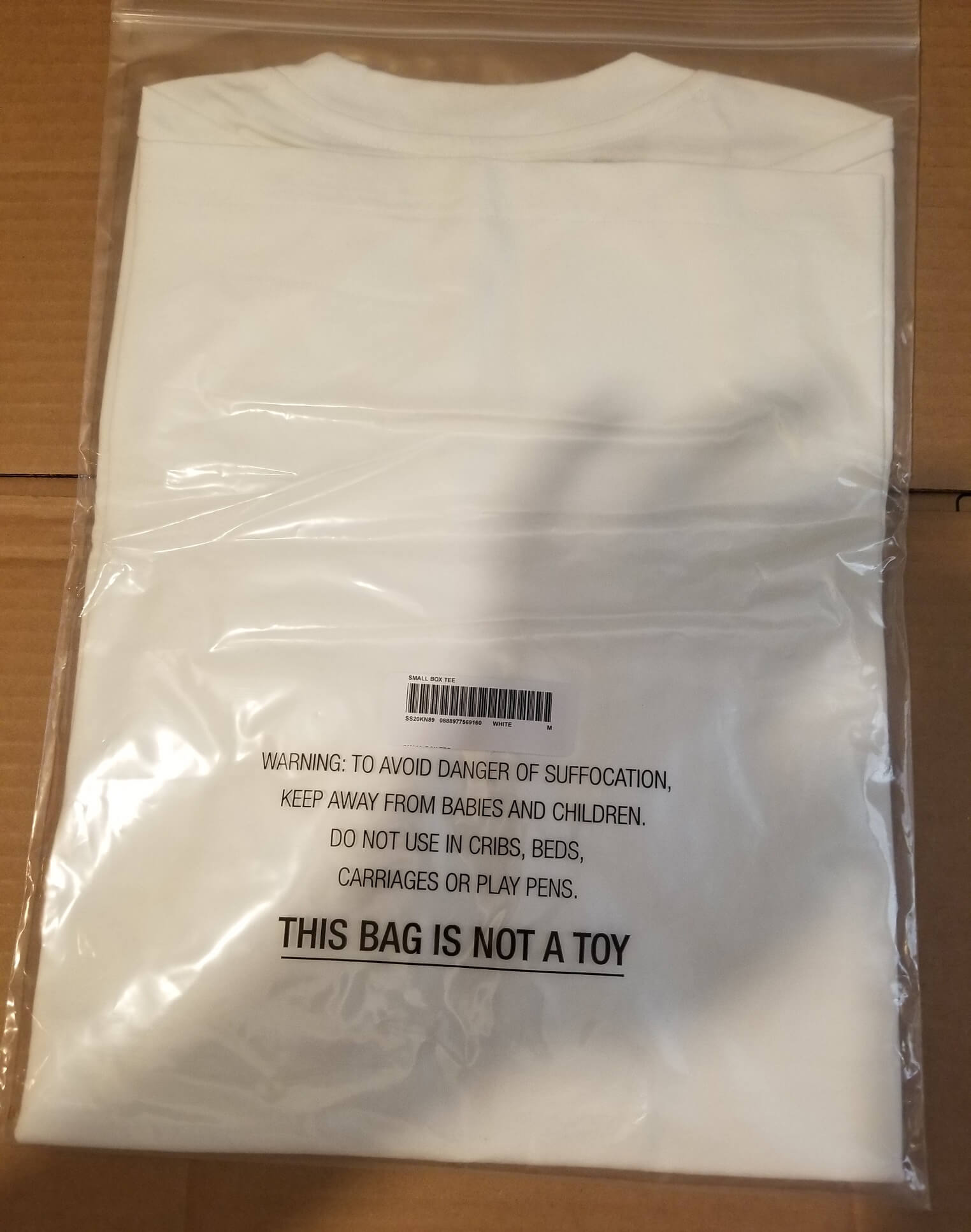 Supreme Small Box Tshirt Medium White Color 1