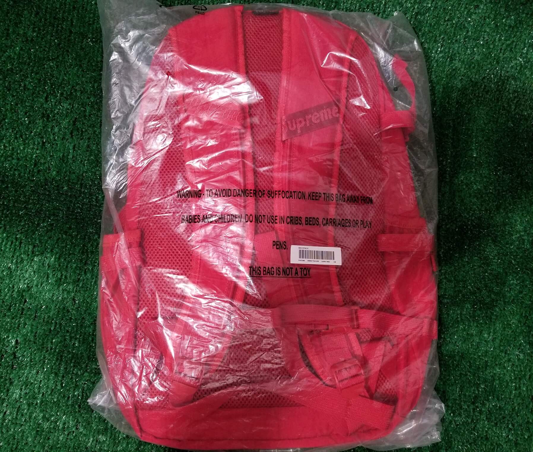 supreme red backpack 1