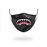 Sprayground Checkered Shark Mouth Logo Facemask 1