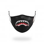 sprayground white shark logo facemask 1