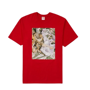 Supreme Bling Bling Tshirt Medium Size Red Color 100% Authentic