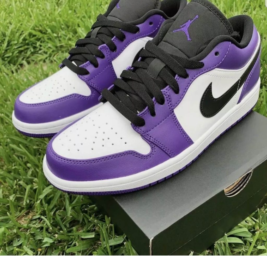 jordan 1 low purple white