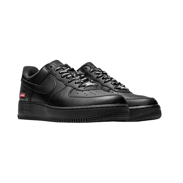 Supreme Nike Air Force 1 Collab Shoes Size 9 Mens Black New 100% Authentic