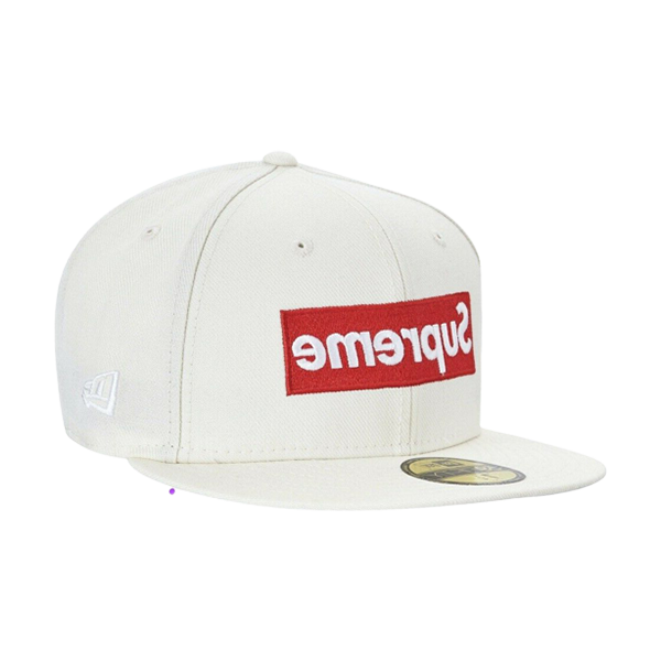 SUPREME World Famous Box Logo x NEW ERA Fitted Hat Cap 7 3/8 